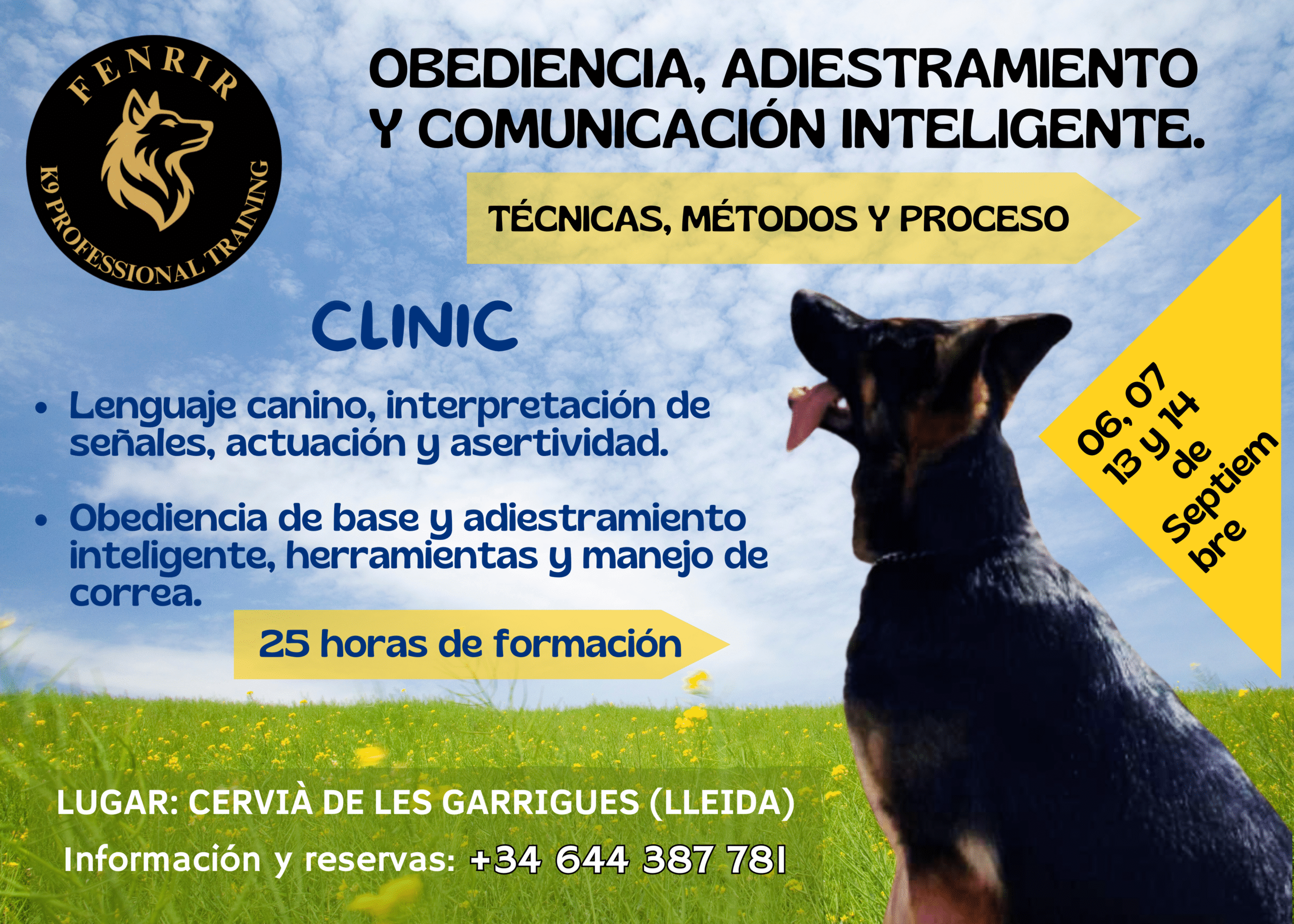 Clínic Fenrir 2ª Edición – Obediencia, adiestramiento y comunicación inteligente